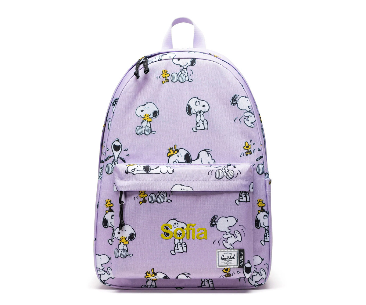 Zaino Herschel Classic XL Peanuts® Pastel Lilac Personalizzabile