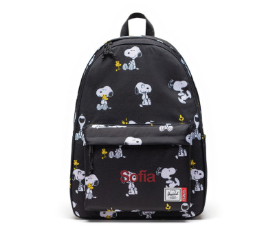 Zaino Herschel Classic XL Peanuts® Black Personalizzabile