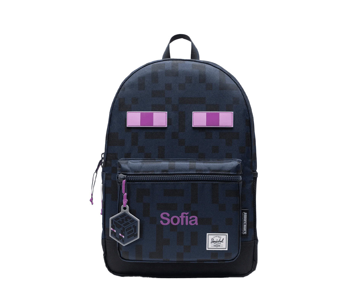 Zaino Herschel Heritage Youth Minecraft Enderman Personalizzabile
