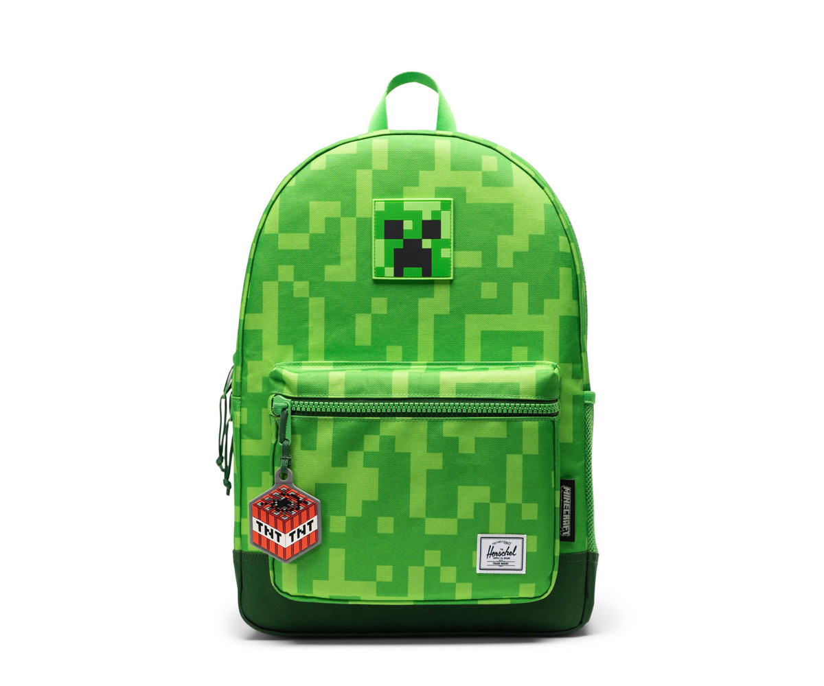 Zaino Herschel Heritage Youth Minecraft Creeper Personalizzabile
