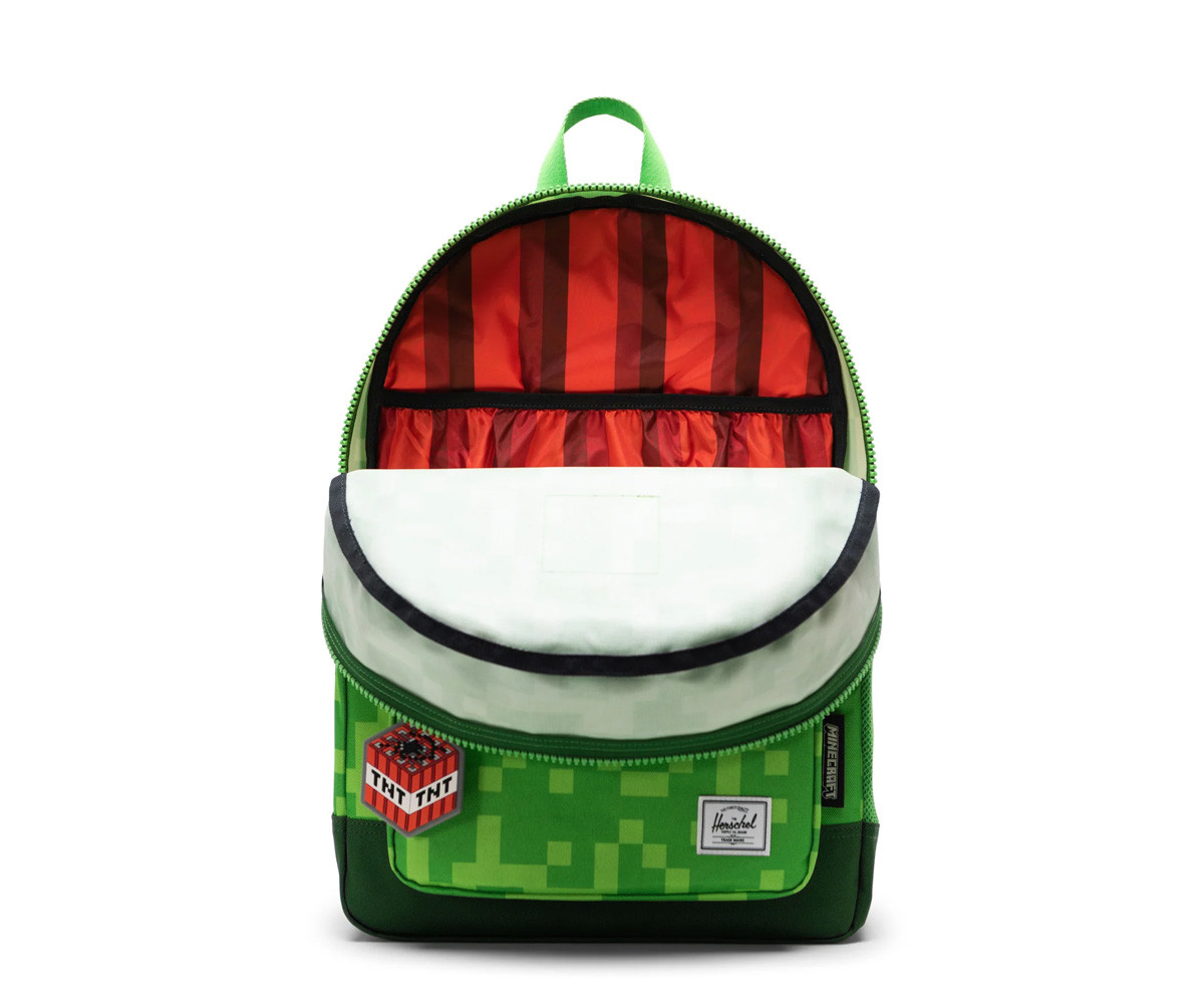Zaino Herschel Heritage Youth Minecraft Creeper Personalizzabile