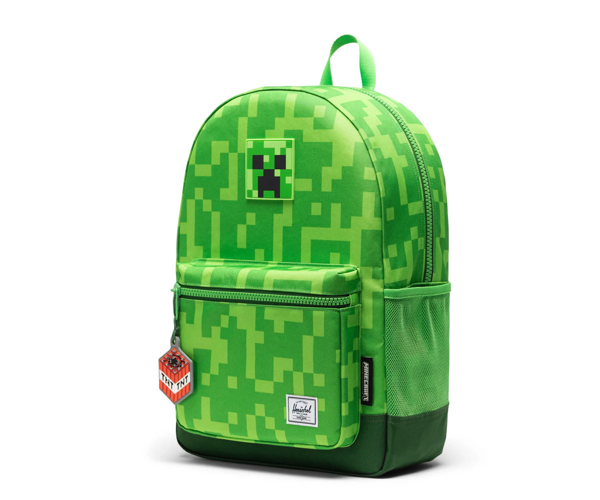 Zaino Herschel Heritage Youth Minecraft Creeper Personalizzabile