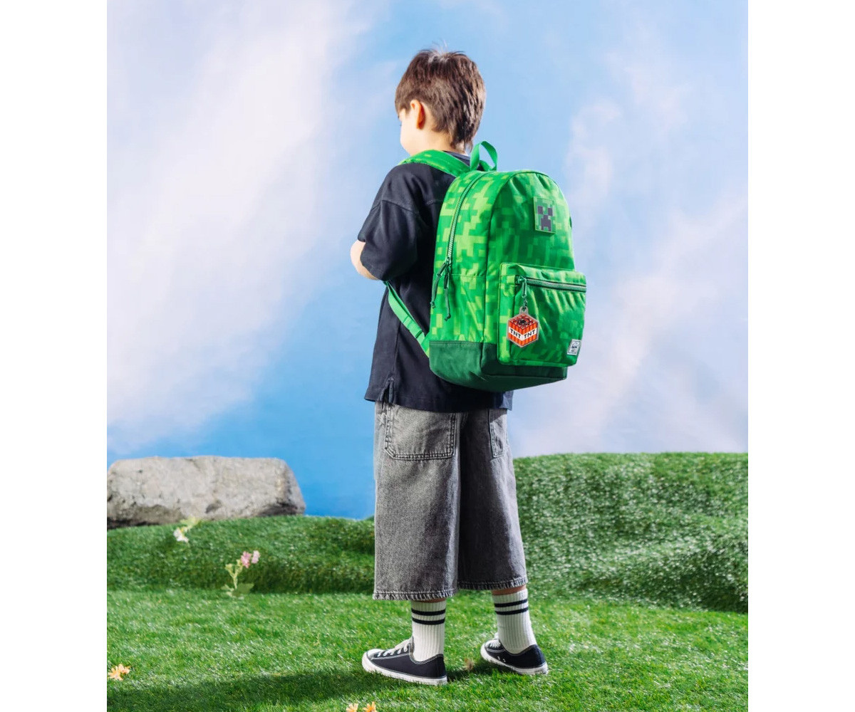 Zaino Herschel Heritage Youth Minecraft Creeper Personalizzabile