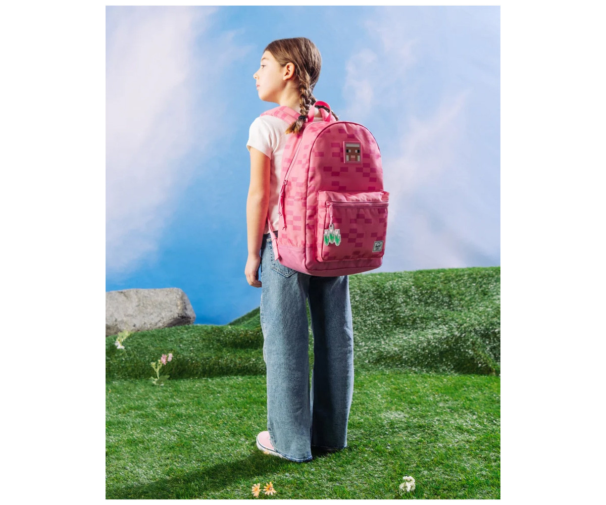 Zaino Herschel Heritage Youth Minecraft Pink Sheep Personalizzabile