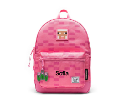 Zaino Herschel Heritage Kids Minecraft Pink Sheep Personalizzabile
