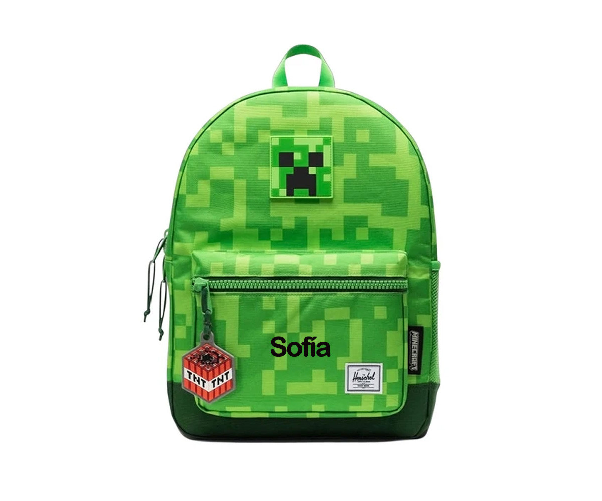 Zaino Herschel Heritage Kids Minecraft Creeper Personalizzabile