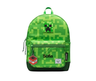 Zaino Herschel Heritage Kids Minecraft Creeper Personalizzabile