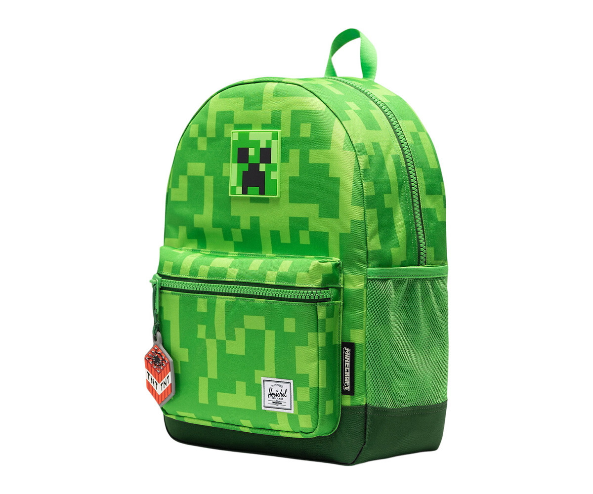 Zaino Herschel Heritage Kids Minecraft Creeper Personalizzabile
