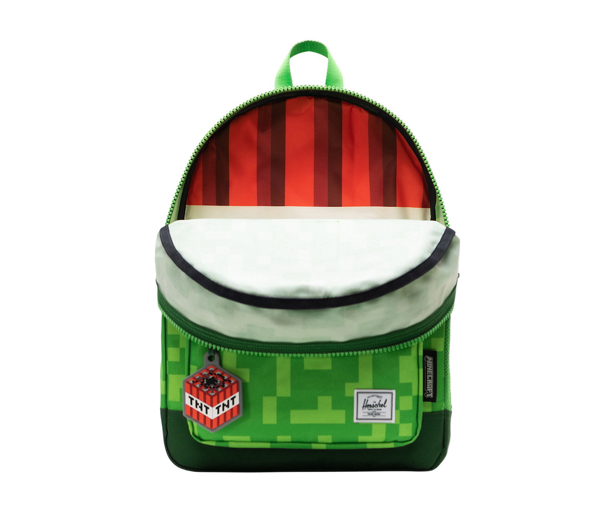 Zaino Herschel Heritage Kids Minecraft Creeper Personalizzabile