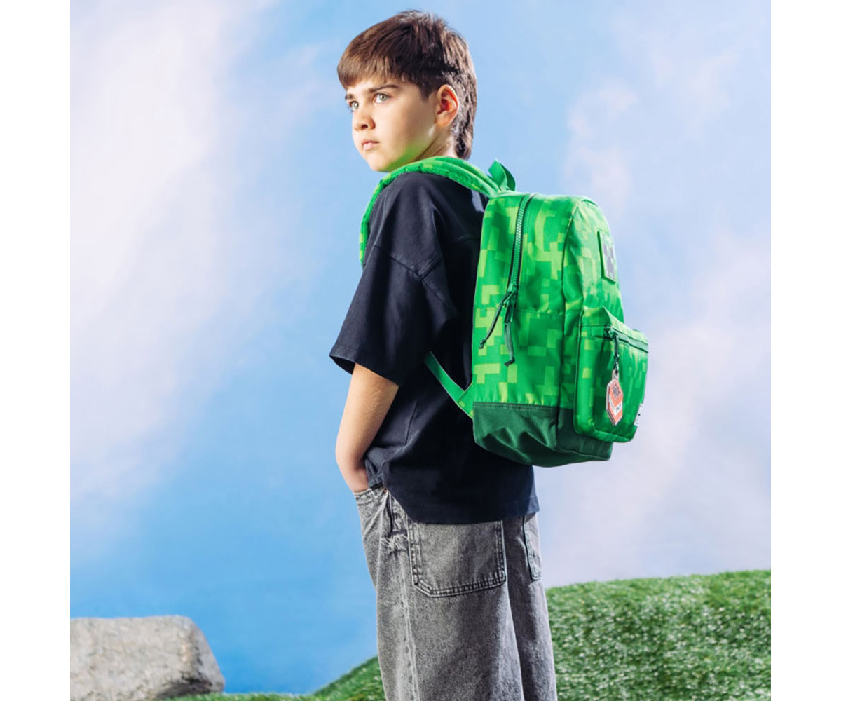 Zaino Herschel Heritage Kids Minecraft Creeper Personalizzabile