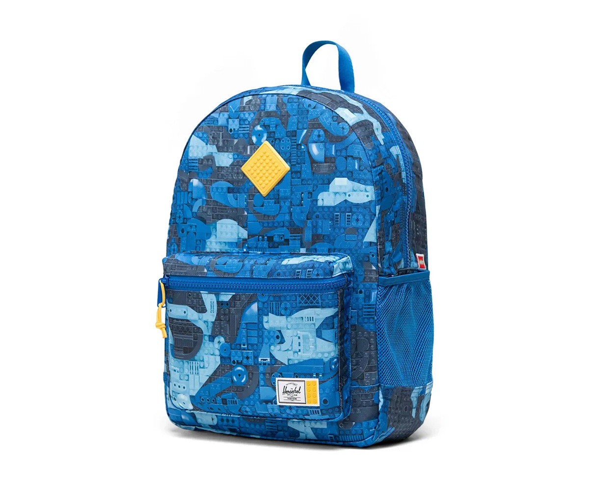 Zaino Herschel LEGO Heritage Youth Abstract Bricks Blue Personalizzabile