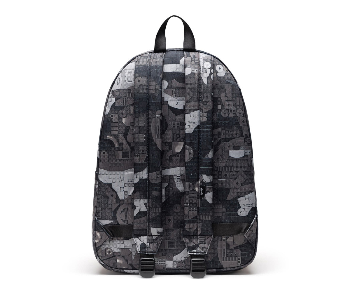 Zaino Herschel LEGO Classic XL Abstract Bricks Black Personalizzabile