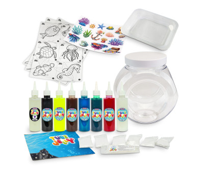 Set Tubi Jelly Ocean 8 Colori + Acquario 3D