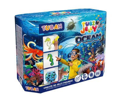 Set Tubi Jelly Ocean 8 Colori + Acquario 3D