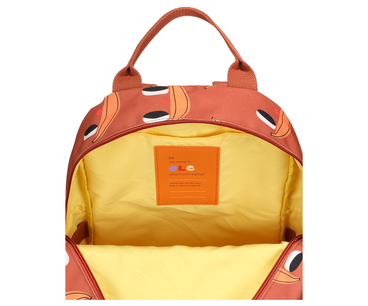Zaino Scuola Ole Medium Charlotte Janvier Banana Personalizzabile