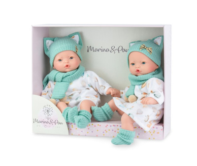 Muñecos Pitus Mellizos con Mecanismo Lloro 40cm