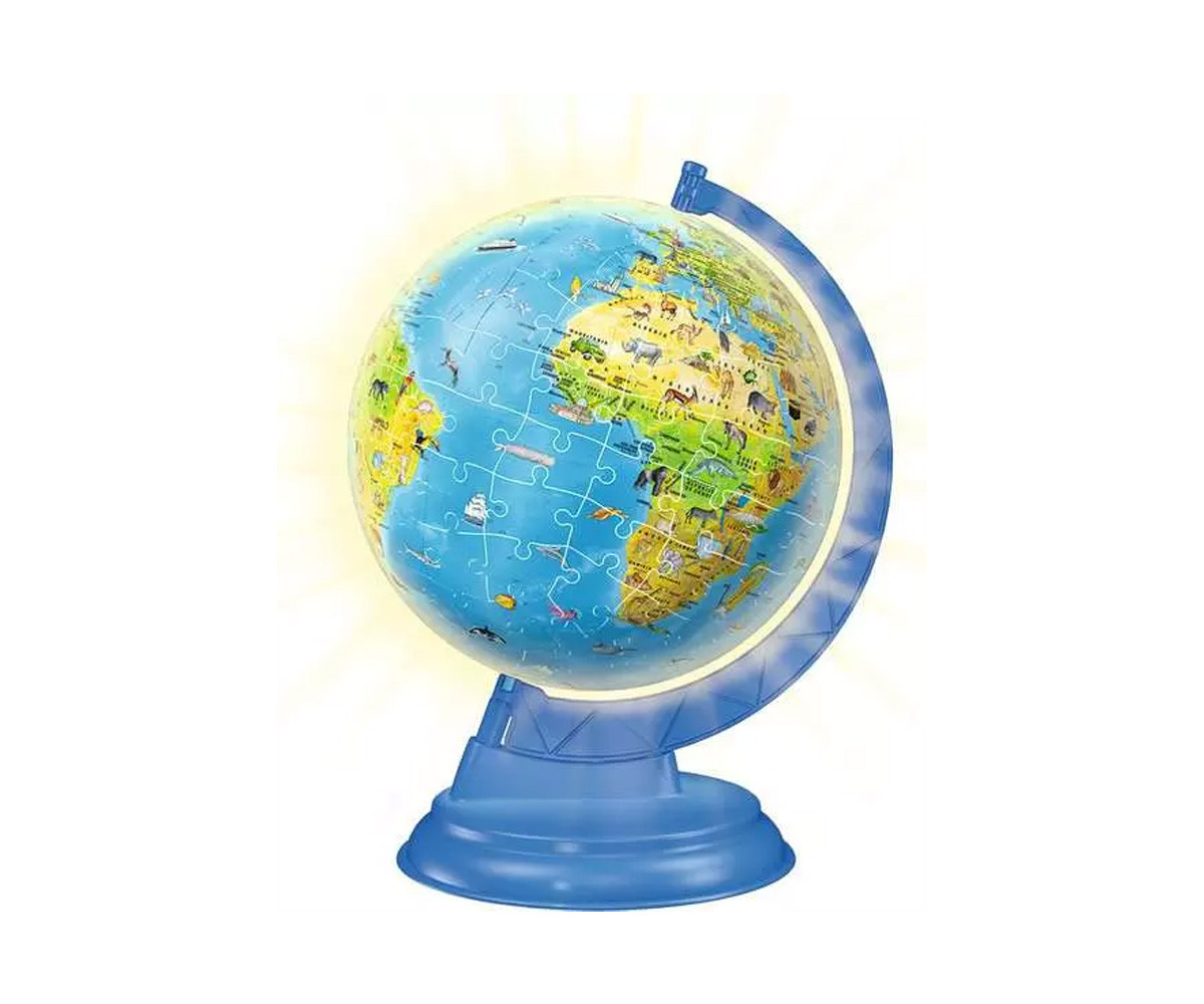 Puzzle 3D Globo con Luz 180pcs