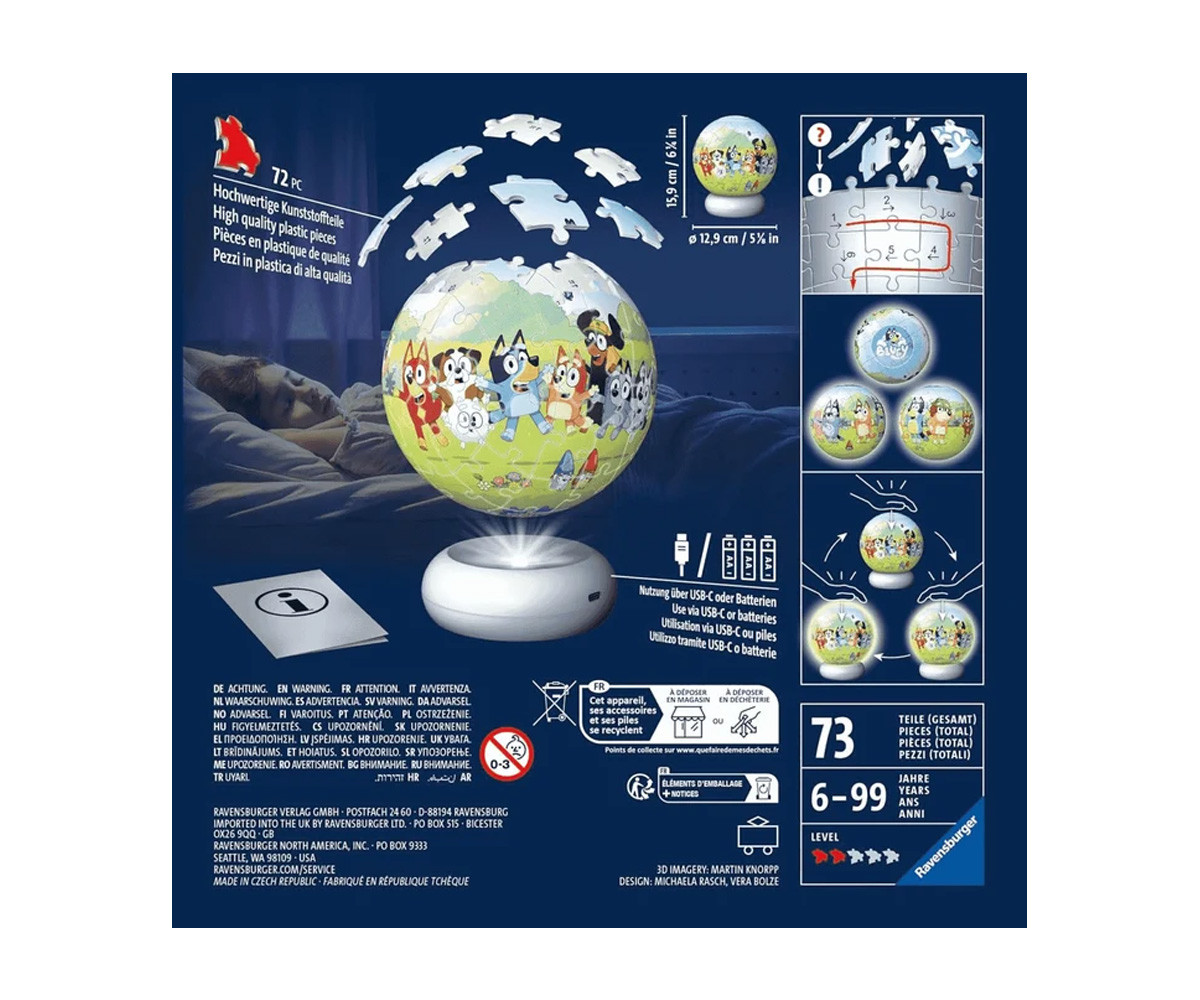 Puzzle Ball 3D Nightlight Bluey
