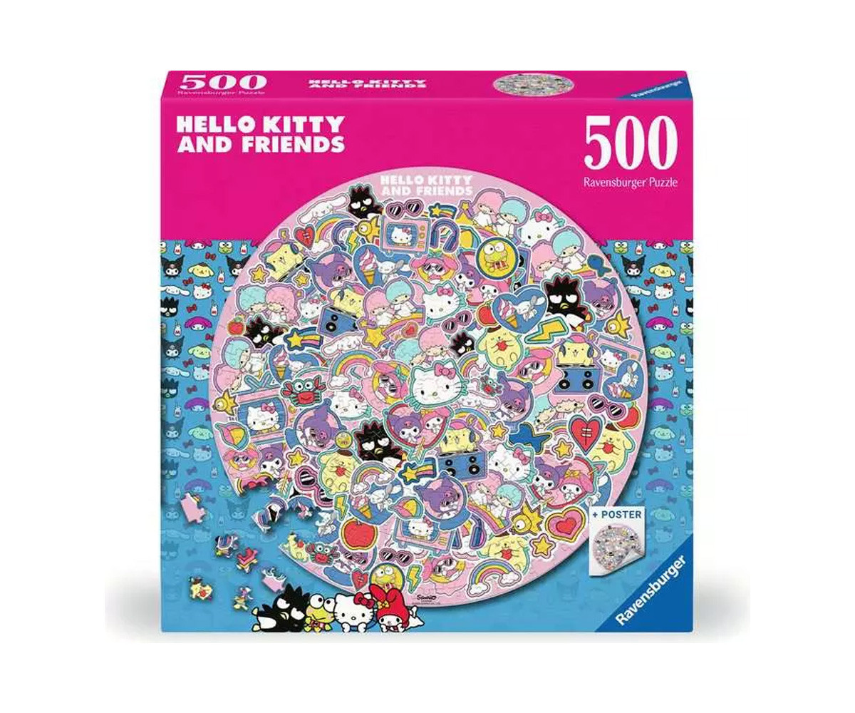 Puzzle Redondo Hello Kitty con Poster 500pcs