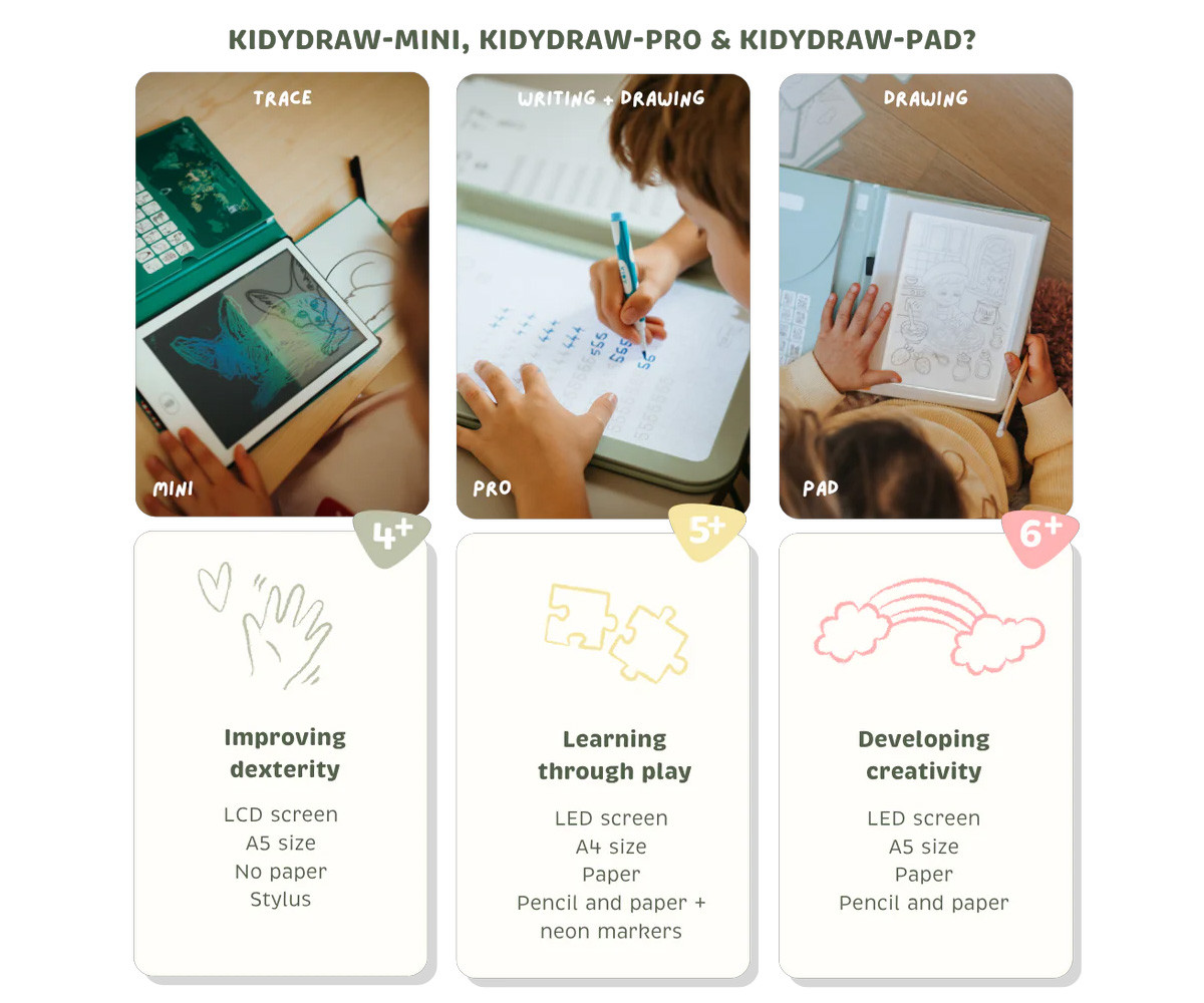 Tablet de Dibujo Iluminada K-DRAW-PAD Animals
