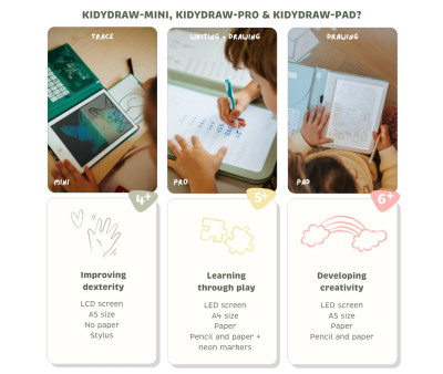 Tablet de Dibujo Iluminada K-DRAW-PAD Animals