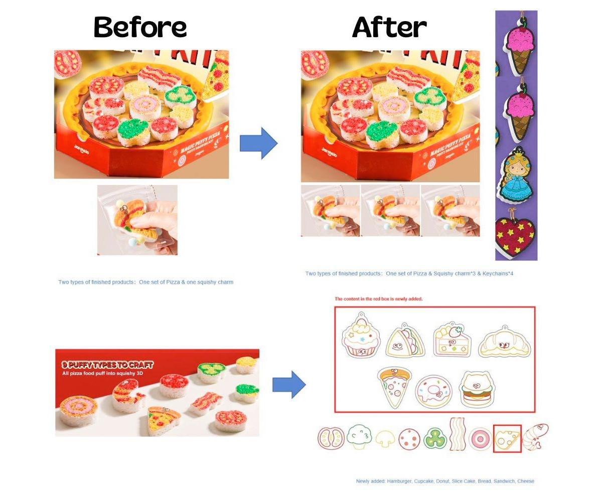 Set de Pintura de Espuma 3D Pizza