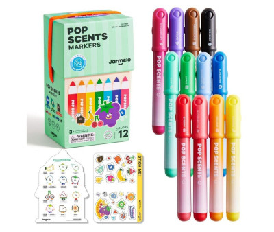 12 Rotuladores Lavables Perfumados Pop Scents
