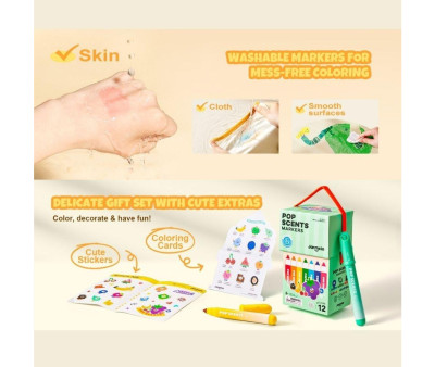 12 Rotuladores Lavables Perfumados Pop Scents
