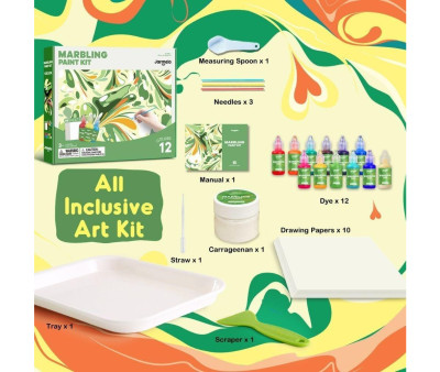 Kit Marbling Paint 12 Colori