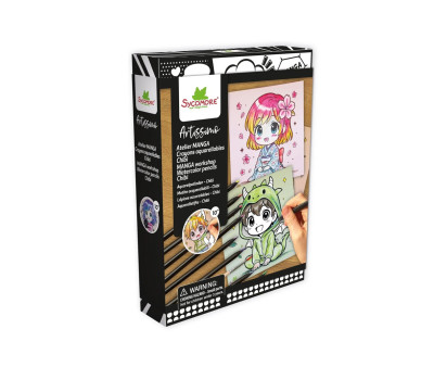 Caja Creativa S Manga Chibi con Lápices Acuarelables