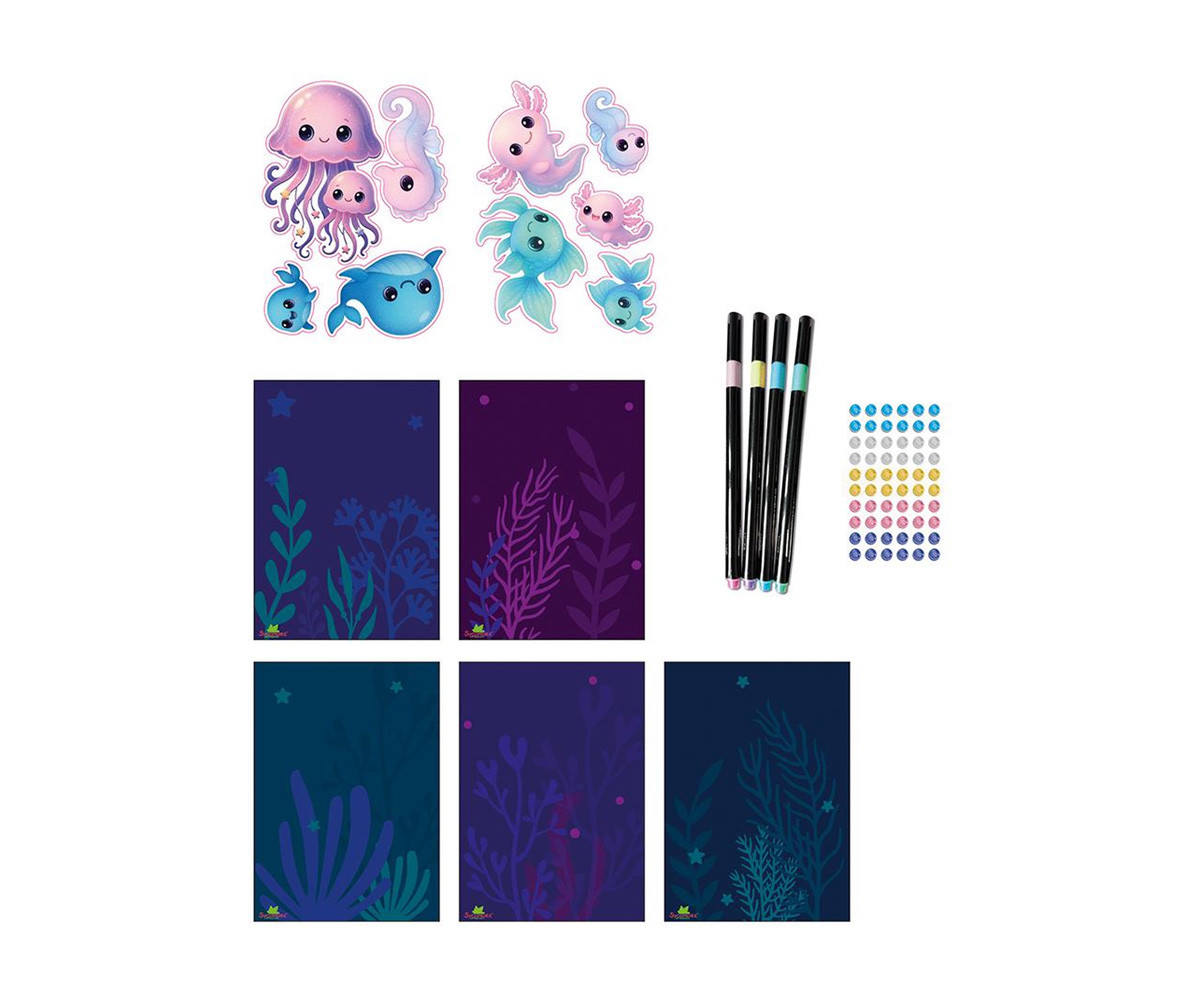 Kit Creativo Artissimo Océano Mágico con Rotuladores Metalizados