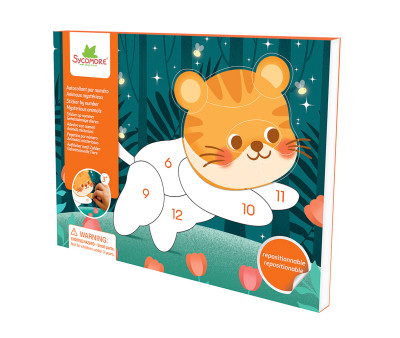 Kit Creativo Pockets Pegatinas por Números Animales Misteriosos