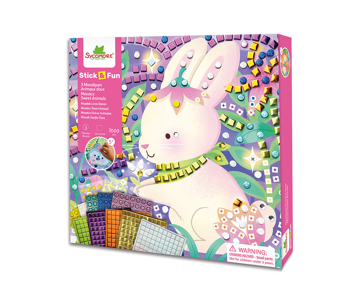 Kit Creativo Sick'N Fun Mosaicos Animales Adorables