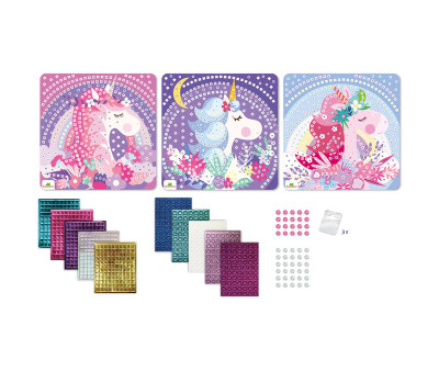 Kit Creativo Stick & Fun Mosaico Unicorni