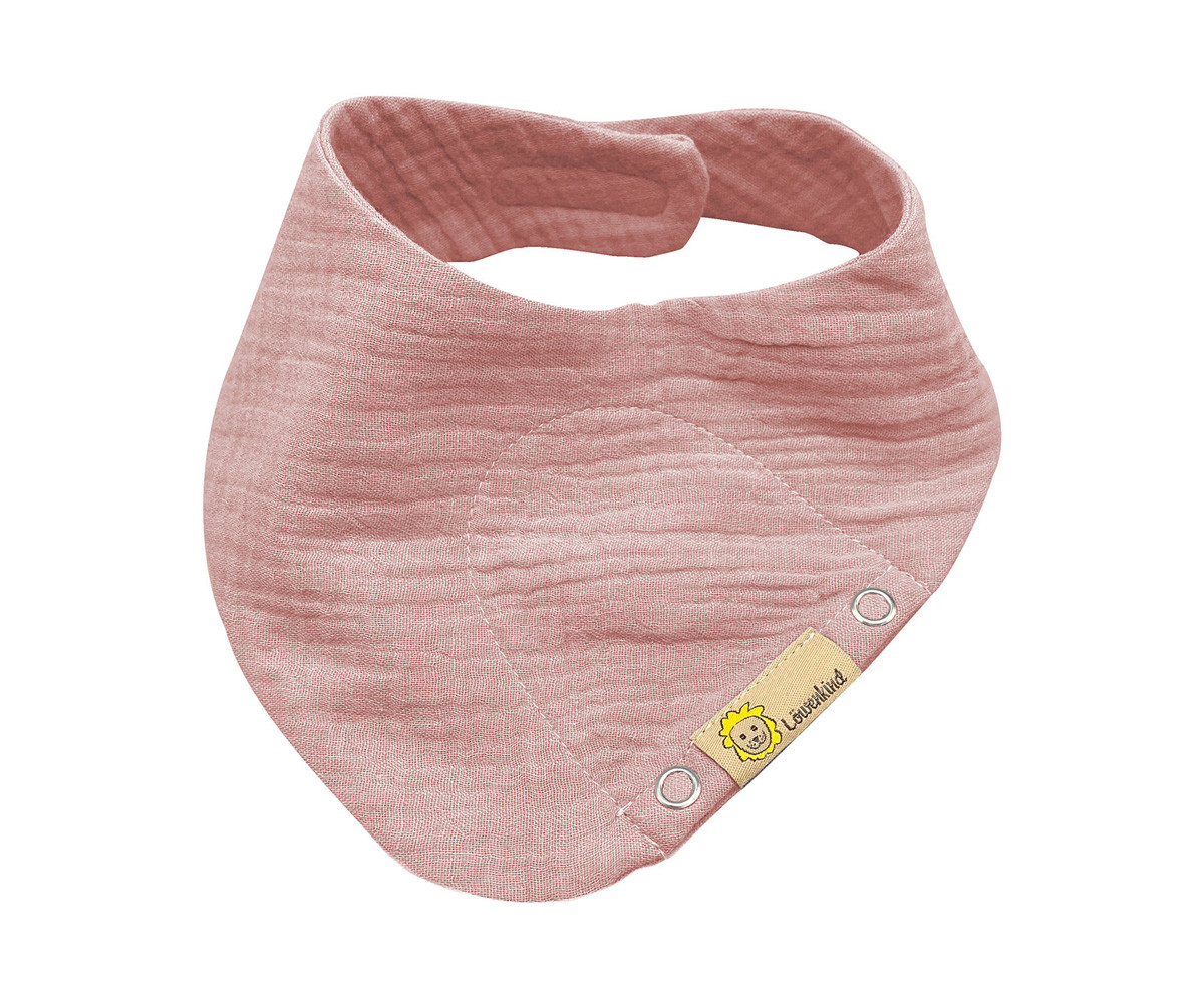Mini Bandana in Mussola Rosa Polvere