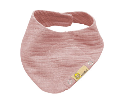 Mini Bandana in Mussola Rosa Polvere
