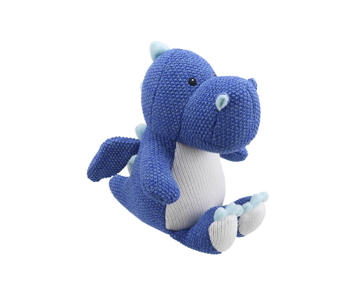 Peluche Dragón Azul Knitted 25cm