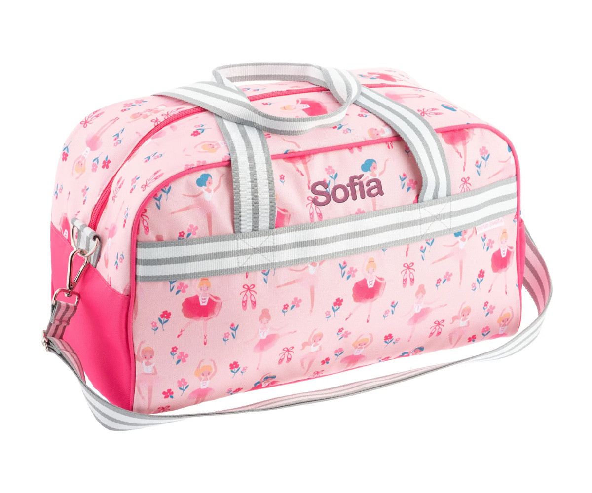 Bolsa Descportiva infantil Personalizável Ballet Azul