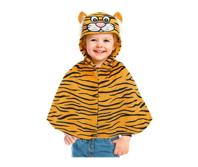 Disfraz Capa de Peluche con Capucha Tigre 1-2años
