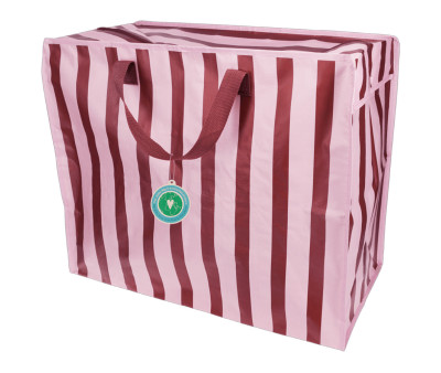 Bolsa de Almacenaje Jumbo Pink Brown Stripes