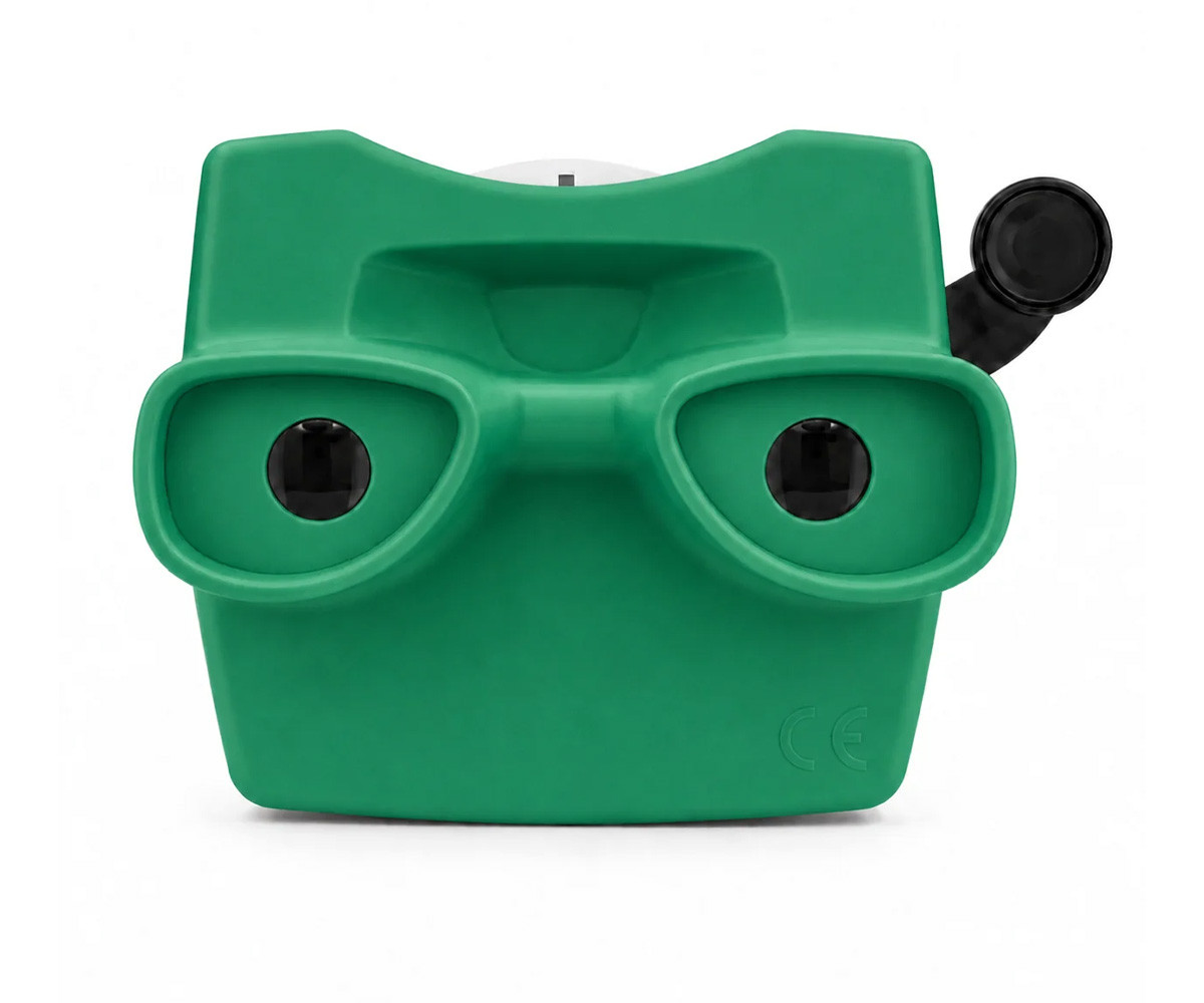 Visualizador 3D verde retrô
