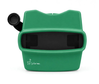 Visualizador 3D verde retrô