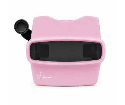 Visualizador rosa 3D retrô