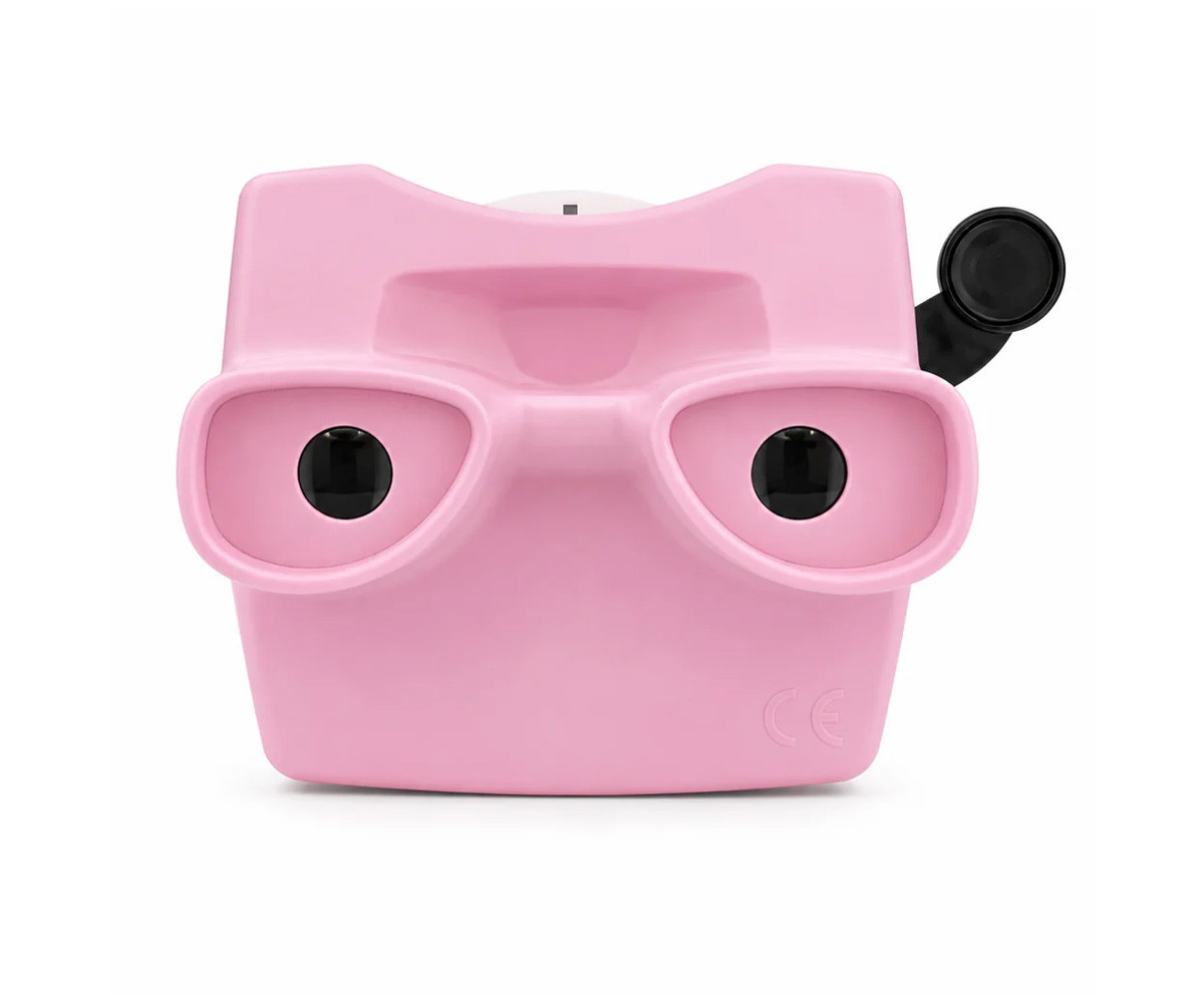 Visualizador rosa 3D retrô