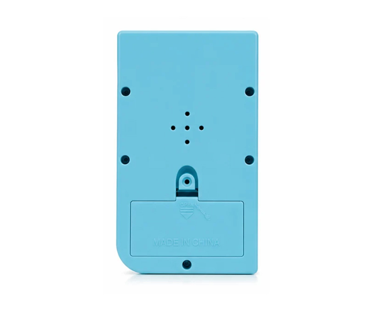 Console de bolso retrô para jogos azul