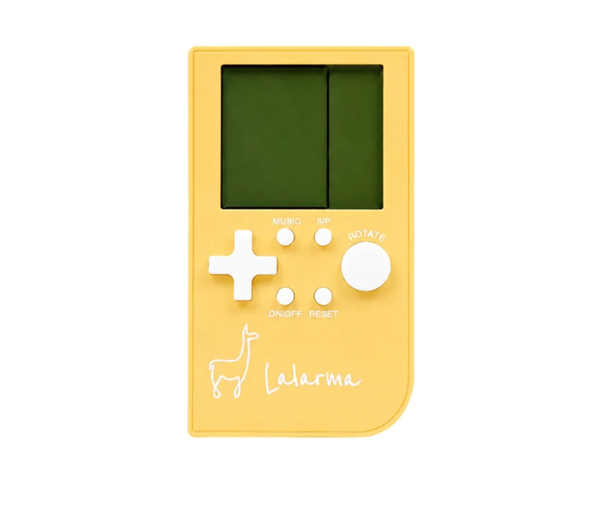 Console de bolso para jogos retrô amarelo