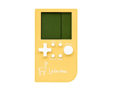 Console de bolso para jogos retrô amarelo