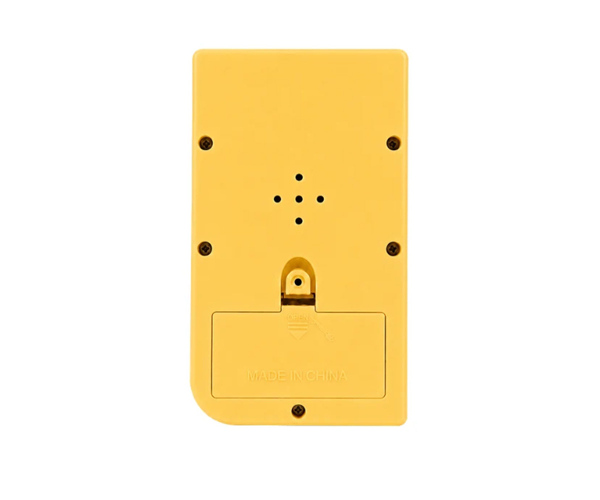 Console de bolso para jogos retrô amarelo