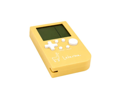 Console de bolso para jogos retrô amarelo
