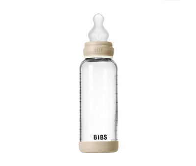 Biberón Cristal BIBS Silicona Vanilla Glow 240ml